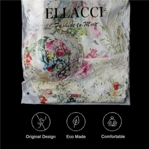 Women's Embroidery Floral Hollow Lace Bustier Crop Top Sexy Corset Bra Top White - Picture 5 of 7